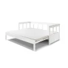 Lit extensible blanc laqué - Terre de Nuit