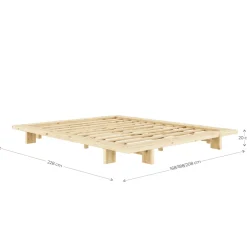 Lit futon JAPAN en pin massif