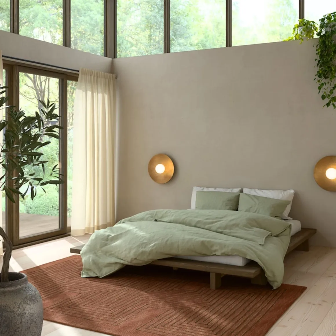 Lit futon JAPAN + matelas futon COMFORT écru