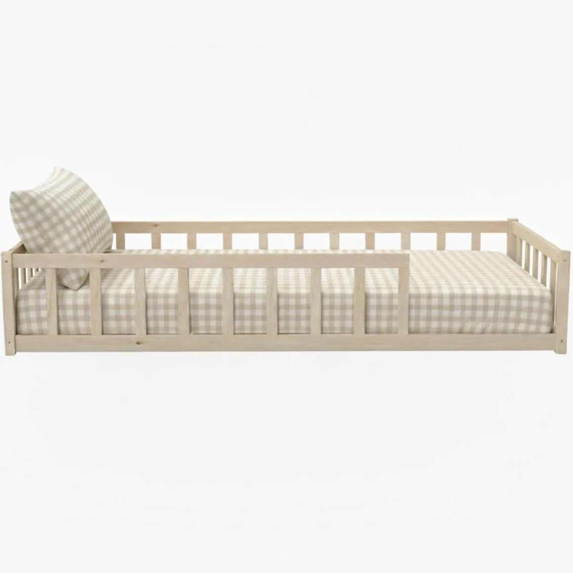 Lit inspiration Montessori enfant à barreaux