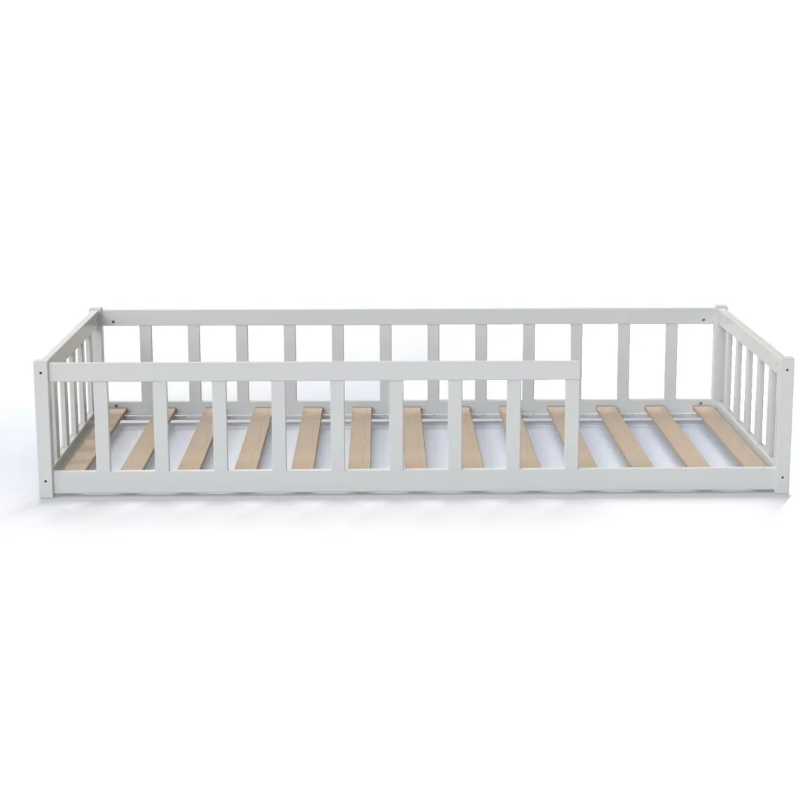 Lit inspiration Montessori enfant à barreaux