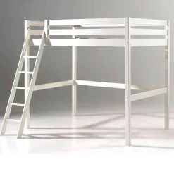 Lit Mezzanine Blanc Laqué - Terre de Nuit