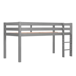 Lit mi-hauteur en pin massif 90x200