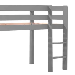 Lit mi-hauteur en pin massif 90x200