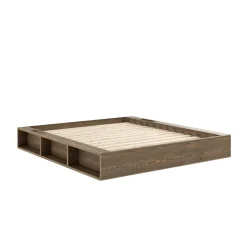 Lit ZIGGY en pin massif avec multiples rangements