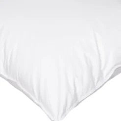 Lot de 2 oreillers luxe moelleux enveloppe percale anti-acariens Someo