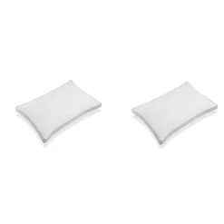 Lot de 2 oreillers Microgel Moelleux percale Simmons