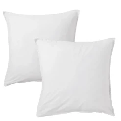 Lot de 2 taies d'oreiller coton lavé - SOMEO