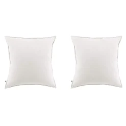 Lot de 2 taies d'oreiller flanelle blanc
