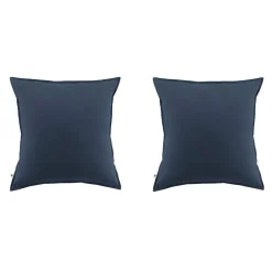 Lot de 2 taies d'oreiller flanelle marine