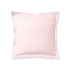 Lot de 2 taies d'oreiller rose aube 100% lin