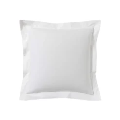 Lot de 2 taies d'oreillers blanc 100% coton biologique