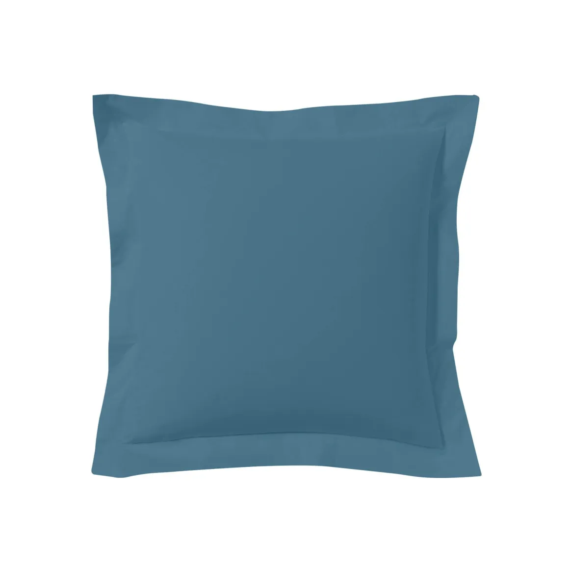 Lot de 2 taies d'oreillers bleu minéral 100% coton biologique