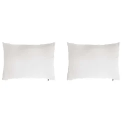 Lot de 2 taies d'oreillers double gaze de coton blanc