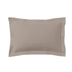 Lot de 2 taies d'oreillers percale lin