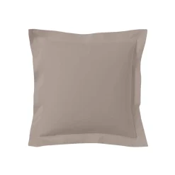 Lot de 2 taies d'oreillers percale lin