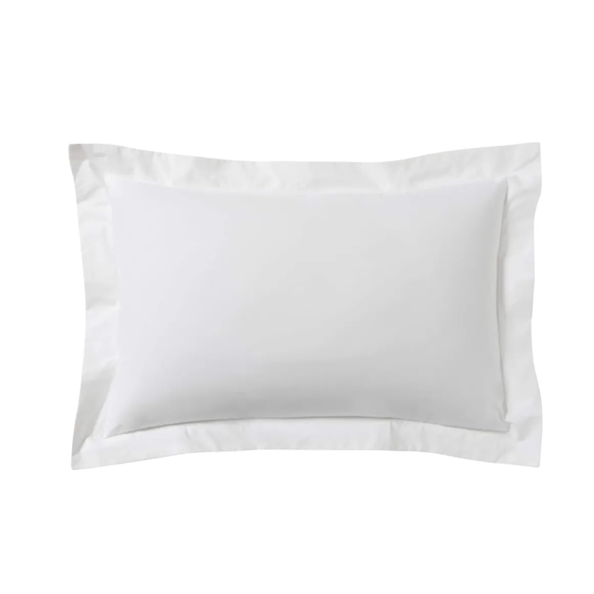 Lot de 2 taies d'oreillers percale blanc