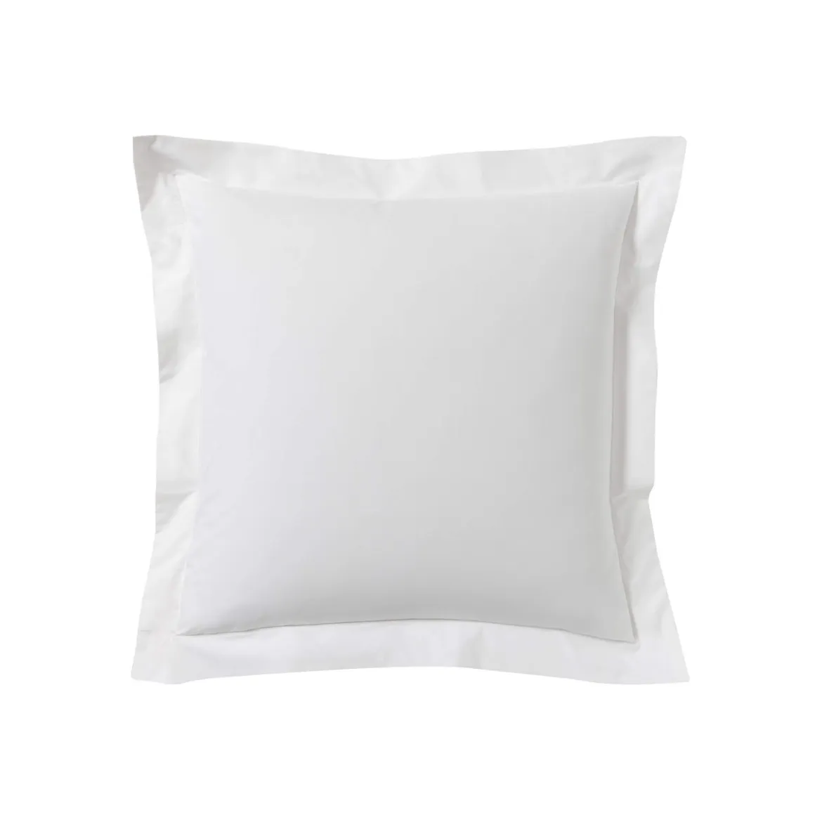 Lot de 2 taies d'oreillers percale blanc