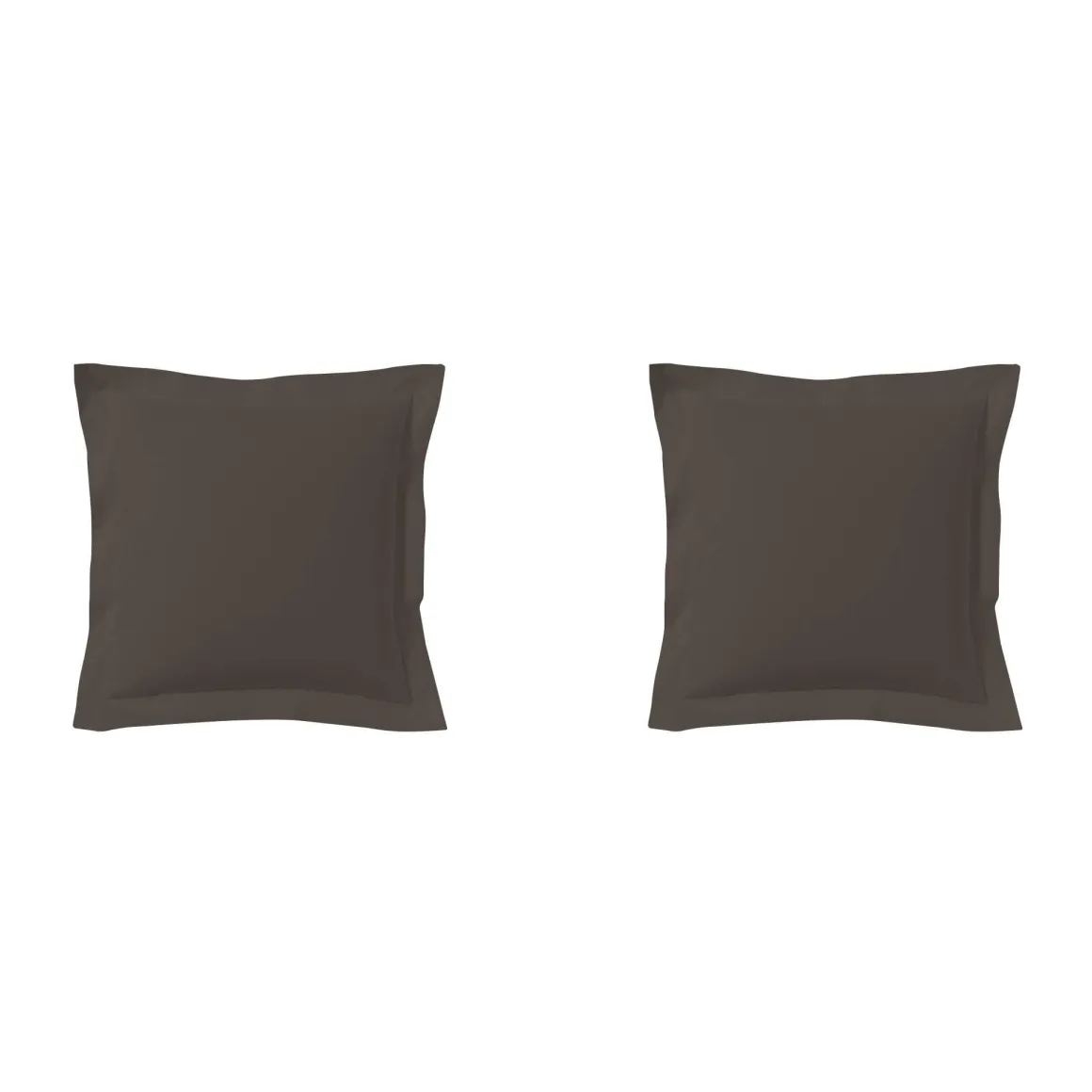Lot de 2 taies d'oreillers zinc 100% coton