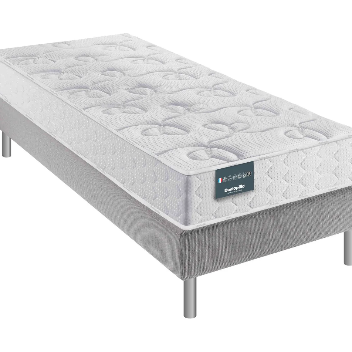 Matelas Dunlopillo 100% latex 7 zones 18cm LAVANDE
