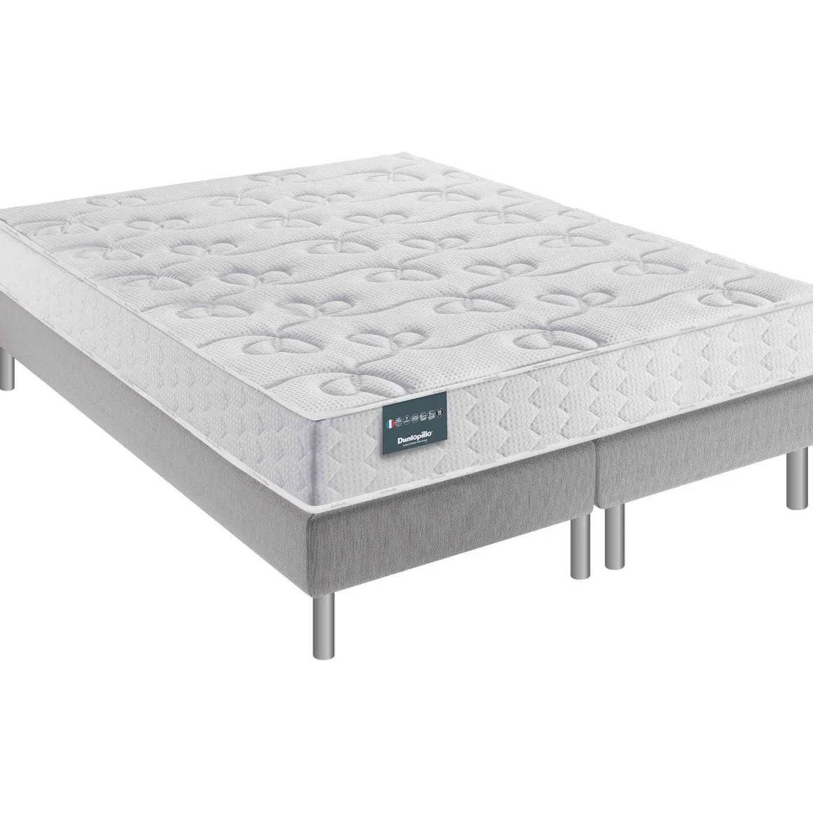 Matelas Dunlopillo 100% latex 7 zones 18cm LAVANDE