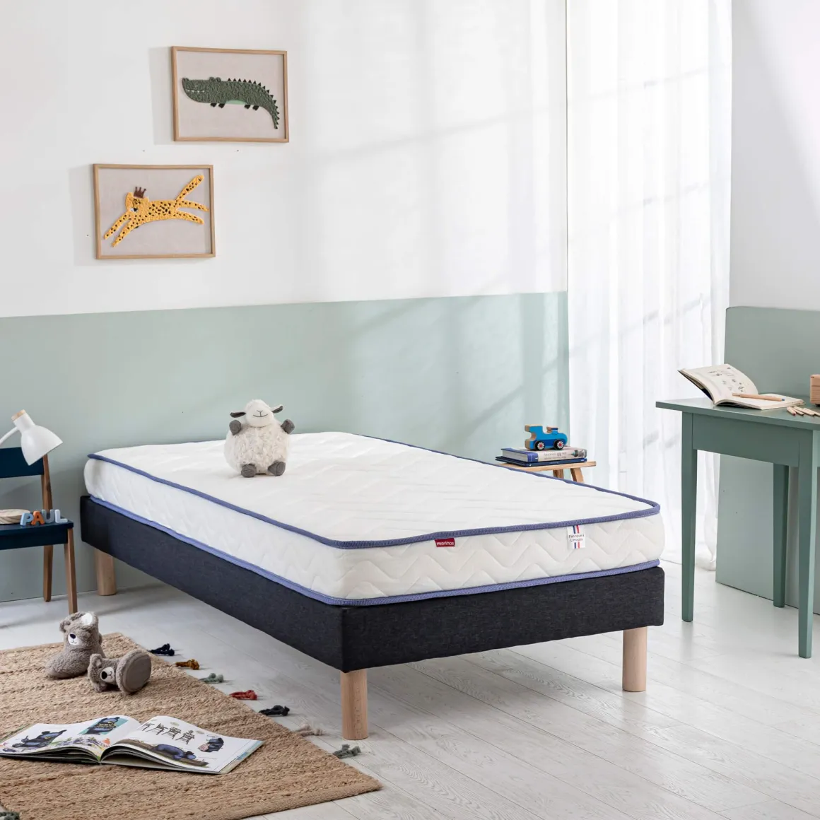 Matelas enfant ferme et confortable 15cm Merinos SUN