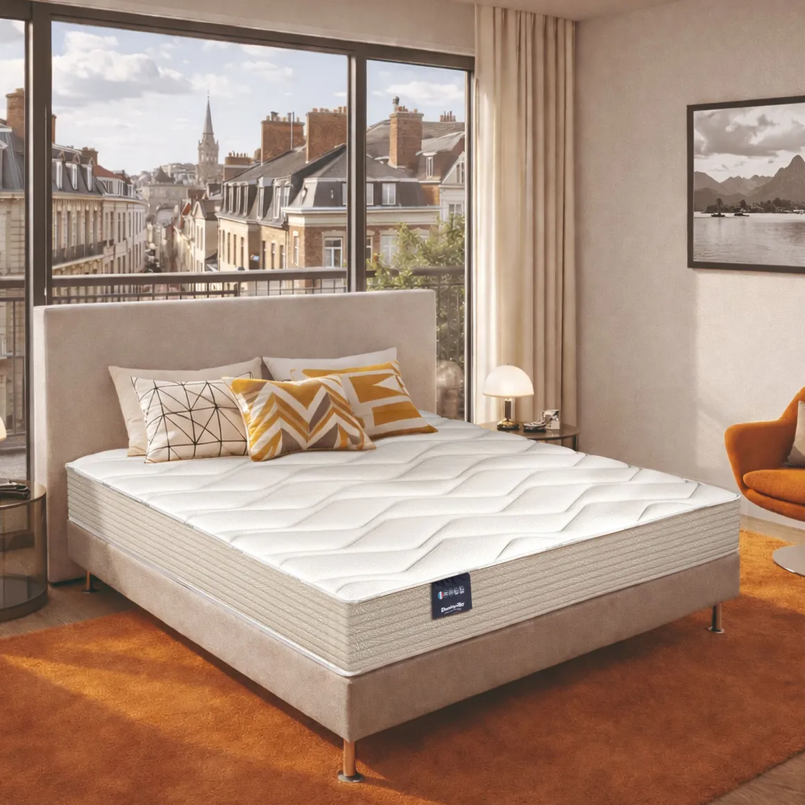 Matelas en mousse HR ferme Dunlopillo Jonquille 2