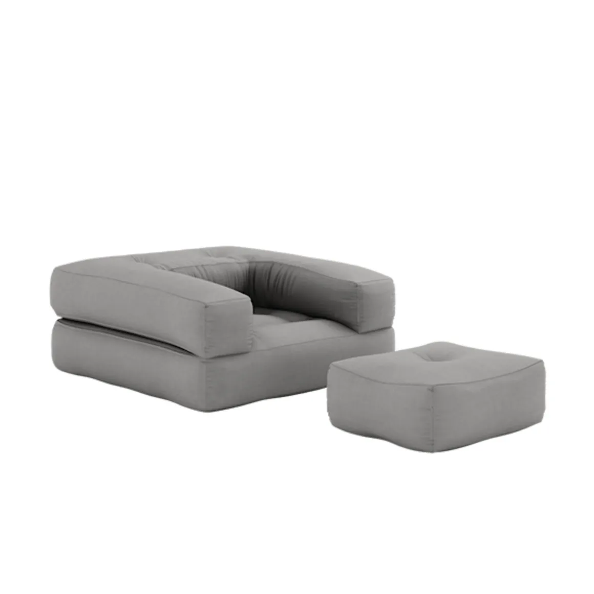 Matelas futon et pouf 2 en 1 CUBE 90x190