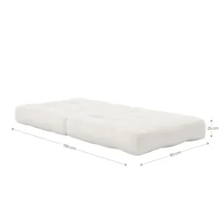 Matelas futon et pouf 2 en 1 CUBE 90x190