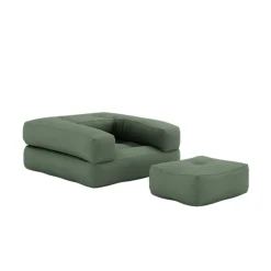 Matelas futon et pouf 2 en 1 CUBE 90x190