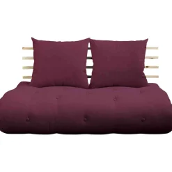 Matelas futon et tête de lit bois massif naturel SHIN SANO 140x200