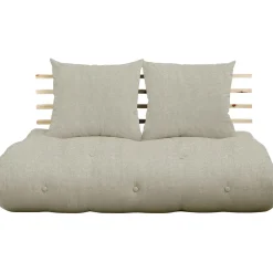 Matelas futon et tête de lit bois massif naturel SHIN SANO 140x200