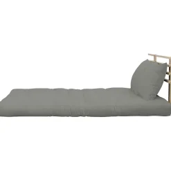 Matelas futon et tête de lit bois massif naturel SHIN SANO 140x200