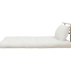 Matelas futon et tête de lit bois massif naturel SHIN SANO 140x200