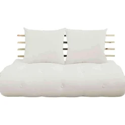 Matelas futon et tête de lit bois massif naturel SHIN SANO 140x200