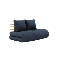 Matelas futon et tête de lit bois massif naturel SHIN SANO 140x200