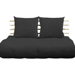 Matelas futon et tête de lit bois massif naturel SHIN SANO 140x200