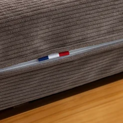 Matelas futon latex ferme tissu velours côtelé - Terre de Nuit