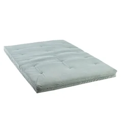 Matelas futon latex ferme tissu velours côtelé - Terre de Nuit