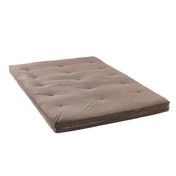 Matelas futon latex ferme tissu velours côtelé - Terre de Nuit