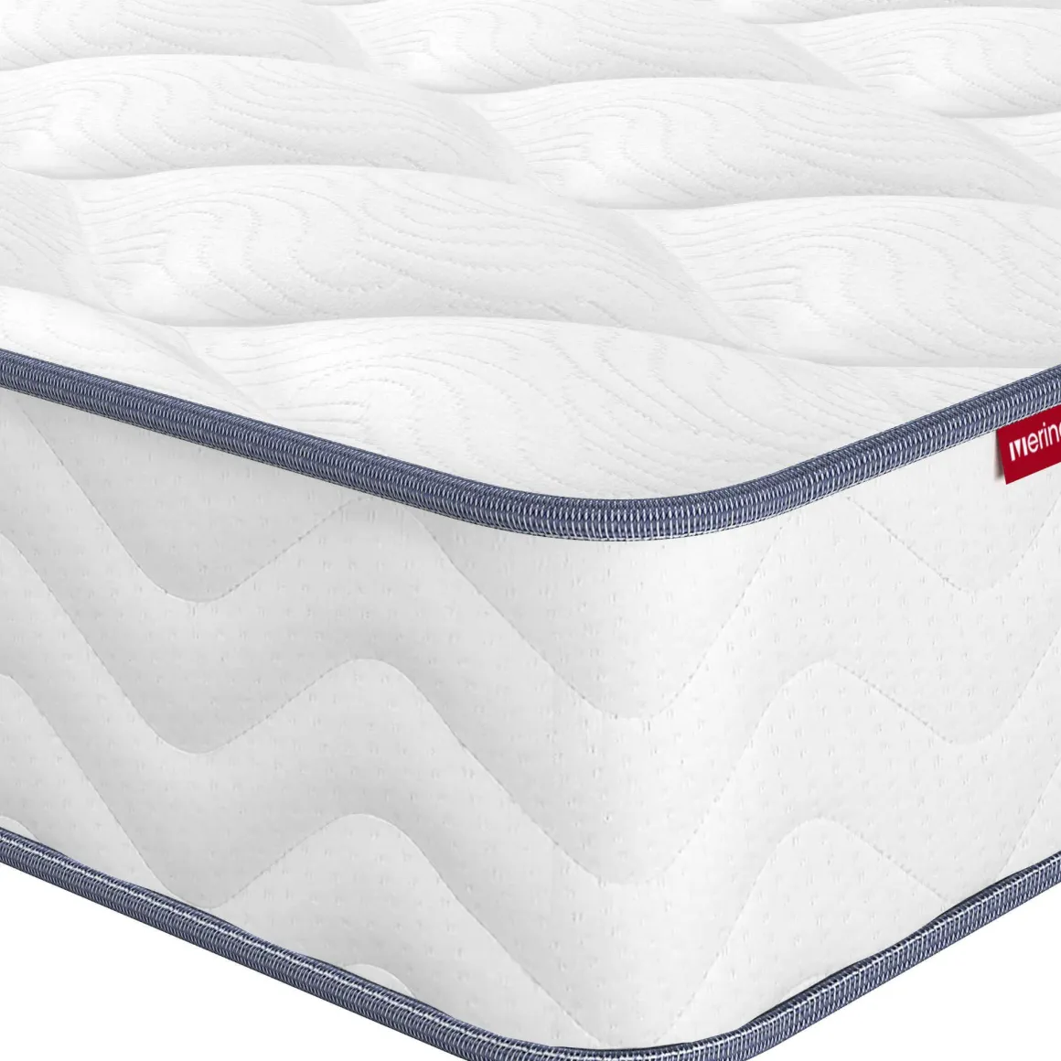 Matelas ressorts ensachés + mousse mémoire Merinos SWEETY