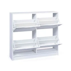 Meuble à chaussures 4 abattants en bois - MC12026