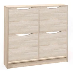 Meuble à chaussures 4 abattants en bois - MC12026