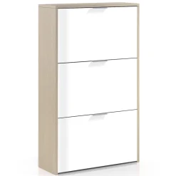Meuble à chaussures avec 3 portes, capacité 18 paires - MC81011