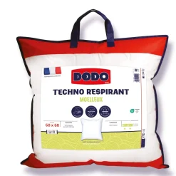 Oreiller techno respirant 60x60 moelleux Dodo