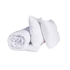 Pack couette mi-saison et oreiller anti-punaises et anti-insectes moelleux enveloppe microfibre
