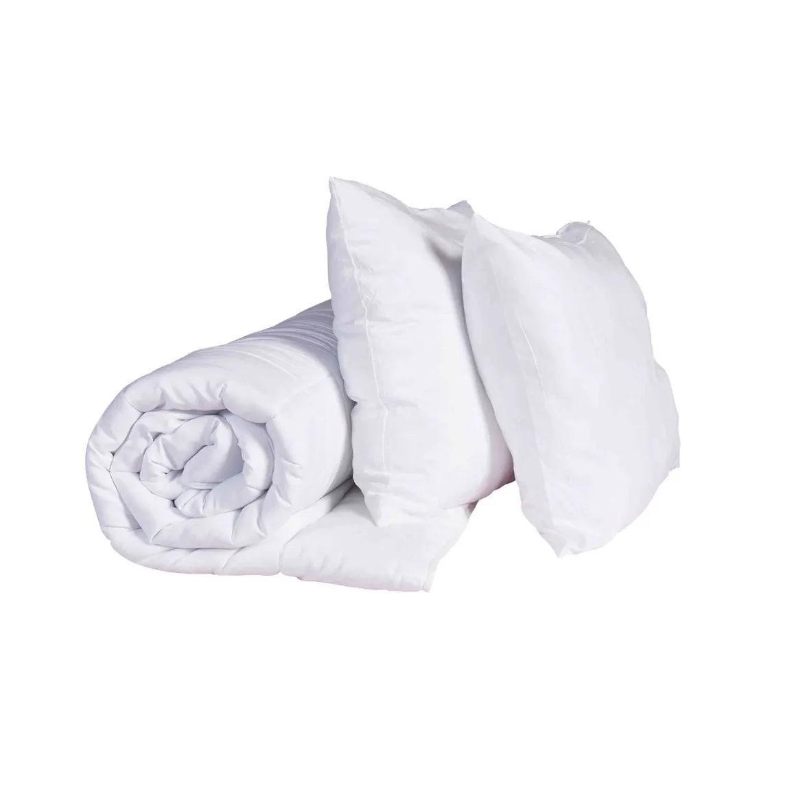 Pack couette mi-saison et oreiller anti-punaises et anti-insectes moelleux enveloppe microfibre