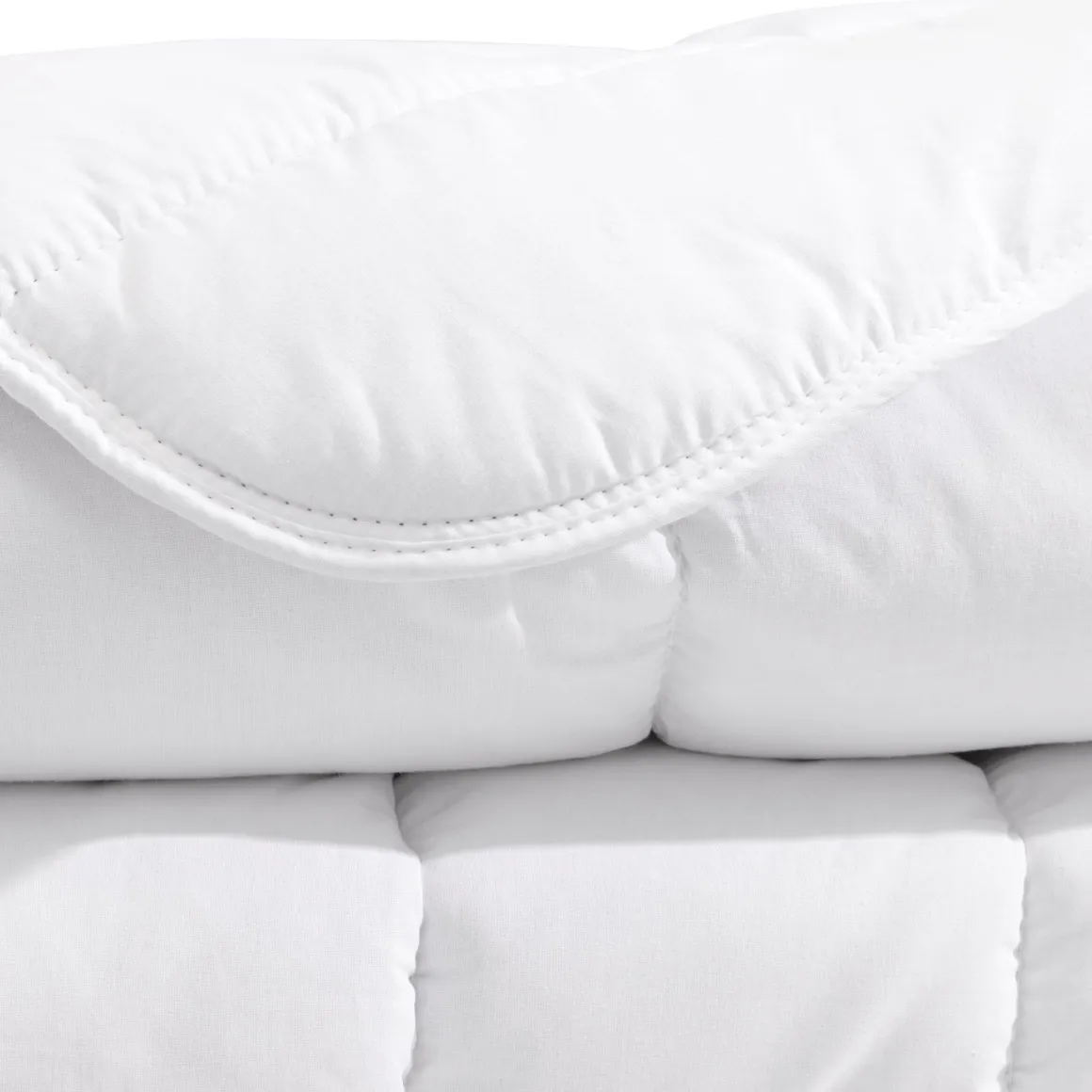 Pack couette mi-saison 350g et oreiller éco naturel moelleux enveloppe coton bio Someo