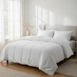 Pack couette tempérée mi-saison et oreiller anti-acariens