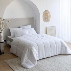Pack couette été et oreiller moelleux anti-acariens - Someo